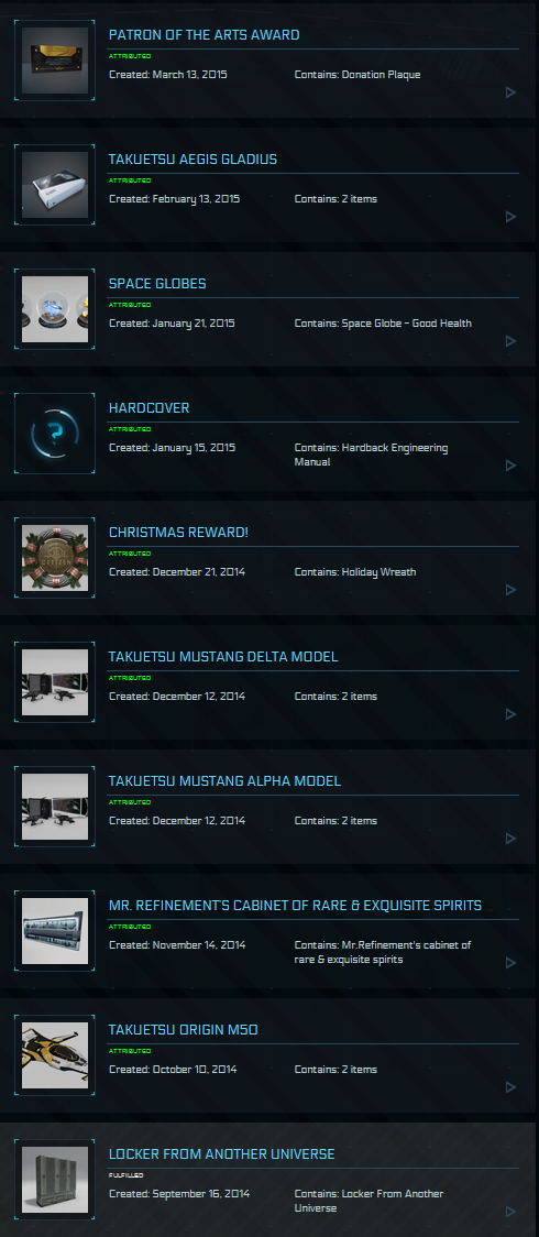 One Of A Kind Account - MMHC / Legatus / Idris M / Idris P / Javelin / Original Backer / WC Digital / Come Fly With Me Physical Package