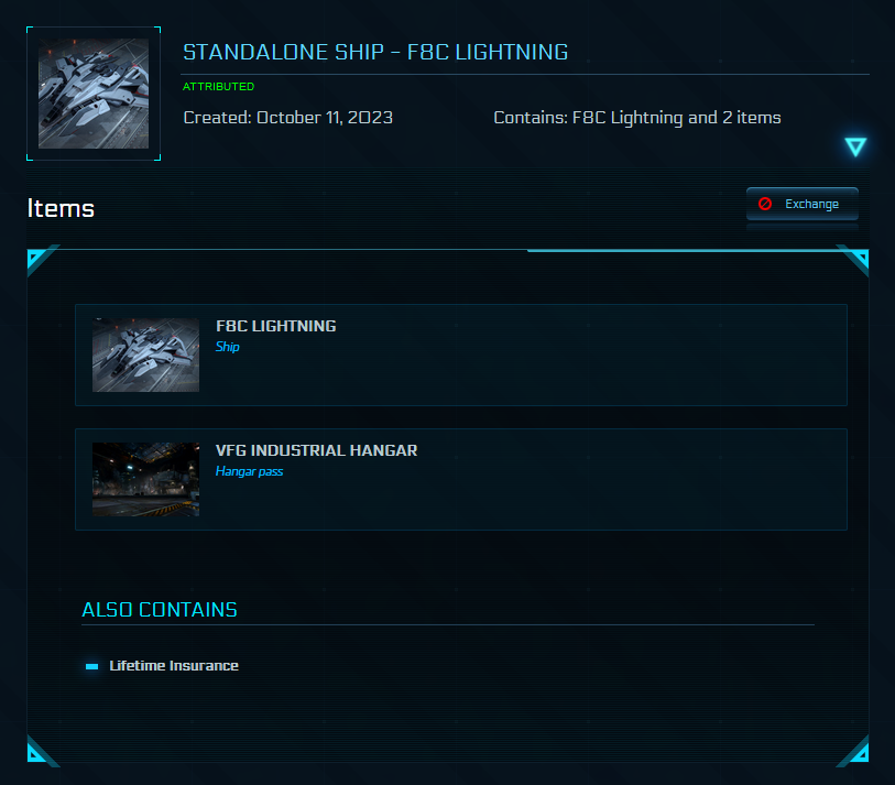 F8C Lightning / Talon Shrike Concierge Account