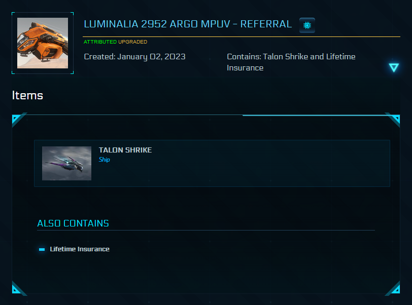 F8C Lightning / Talon Shrike Concierge Account