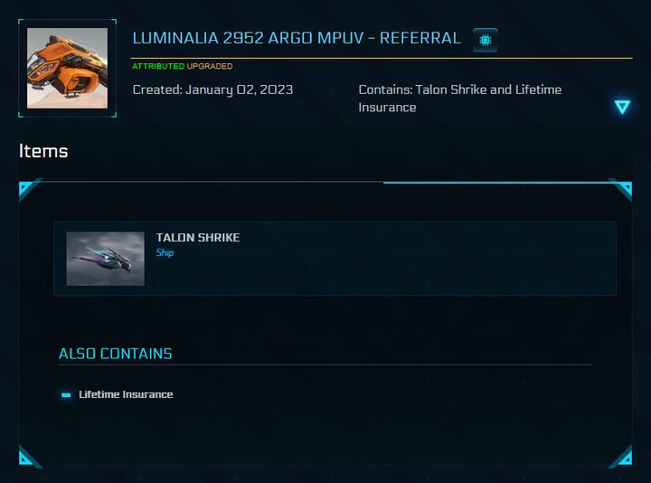 F8C Lightning / Talon Shrike Concierge Account