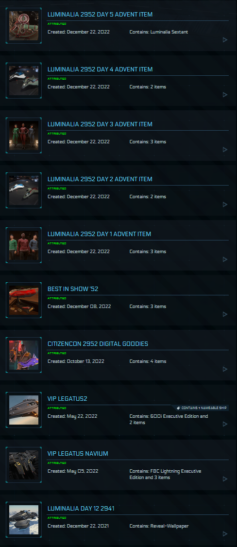 One Of A Kind Account - MMHC / Legatus / Idris M / Idris P / Javelin / Original Backer / WC Digital / Come Fly With Me Physical Package