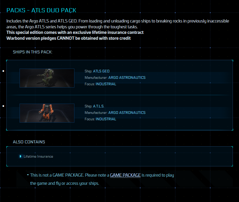 Buy ATLS Duo Pack (Geo + Base)- Original Concept for Star Citizen