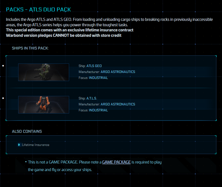Buy ATLS Duo Pack (Geo + Base)- Original Concept for Star Citizen