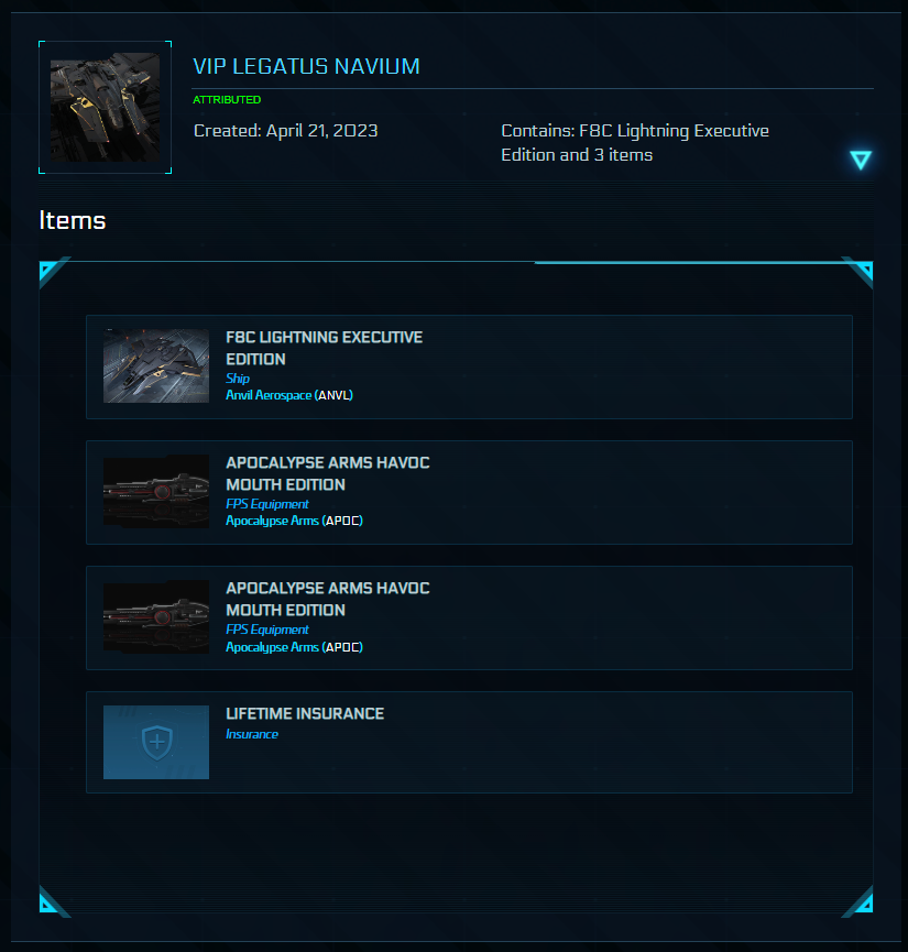 Buy Star Citizen Legatus Navium Account – Kraken (LTI), Executive Fleet & Concierge Perks