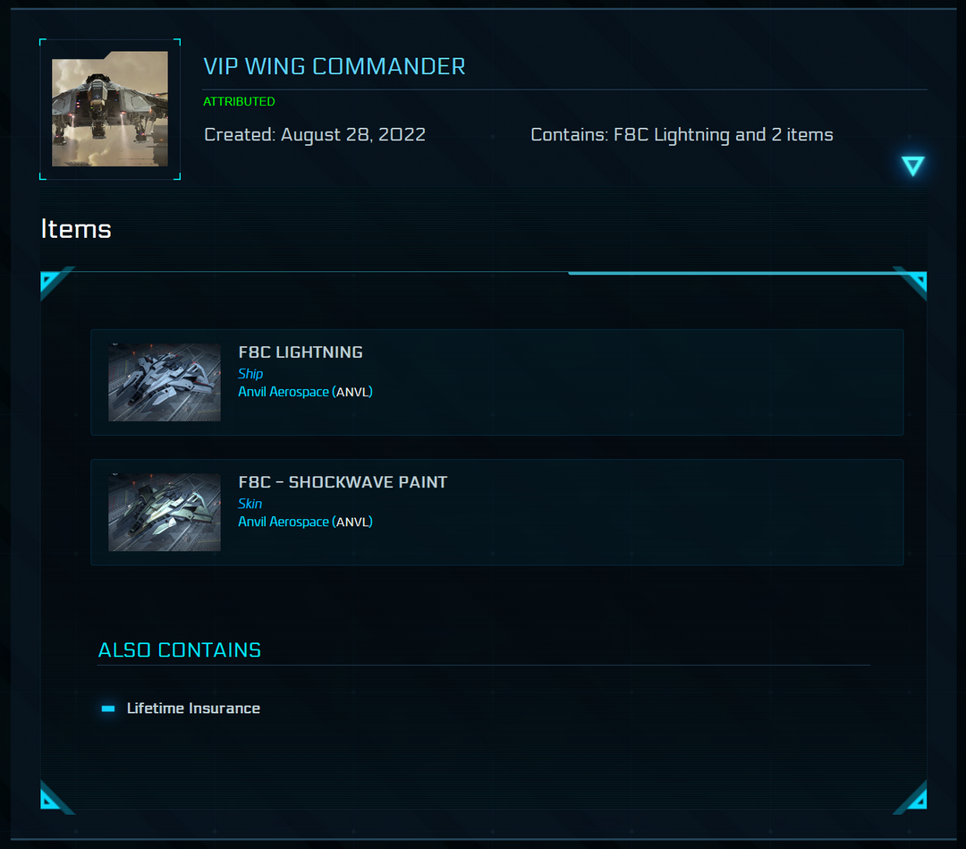 Cuenta de la Flota Capital de Wing Commander (Idris/Javelin/F8C)