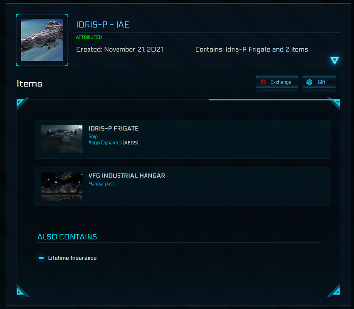 Cuenta de la Flota Capital de Wing Commander (Idris/Javelin/F8C)