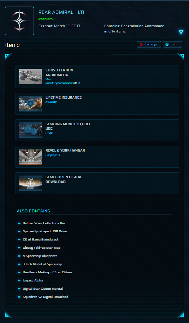 Rear Admiral (Rare Physical Collectors Edition) - LTI