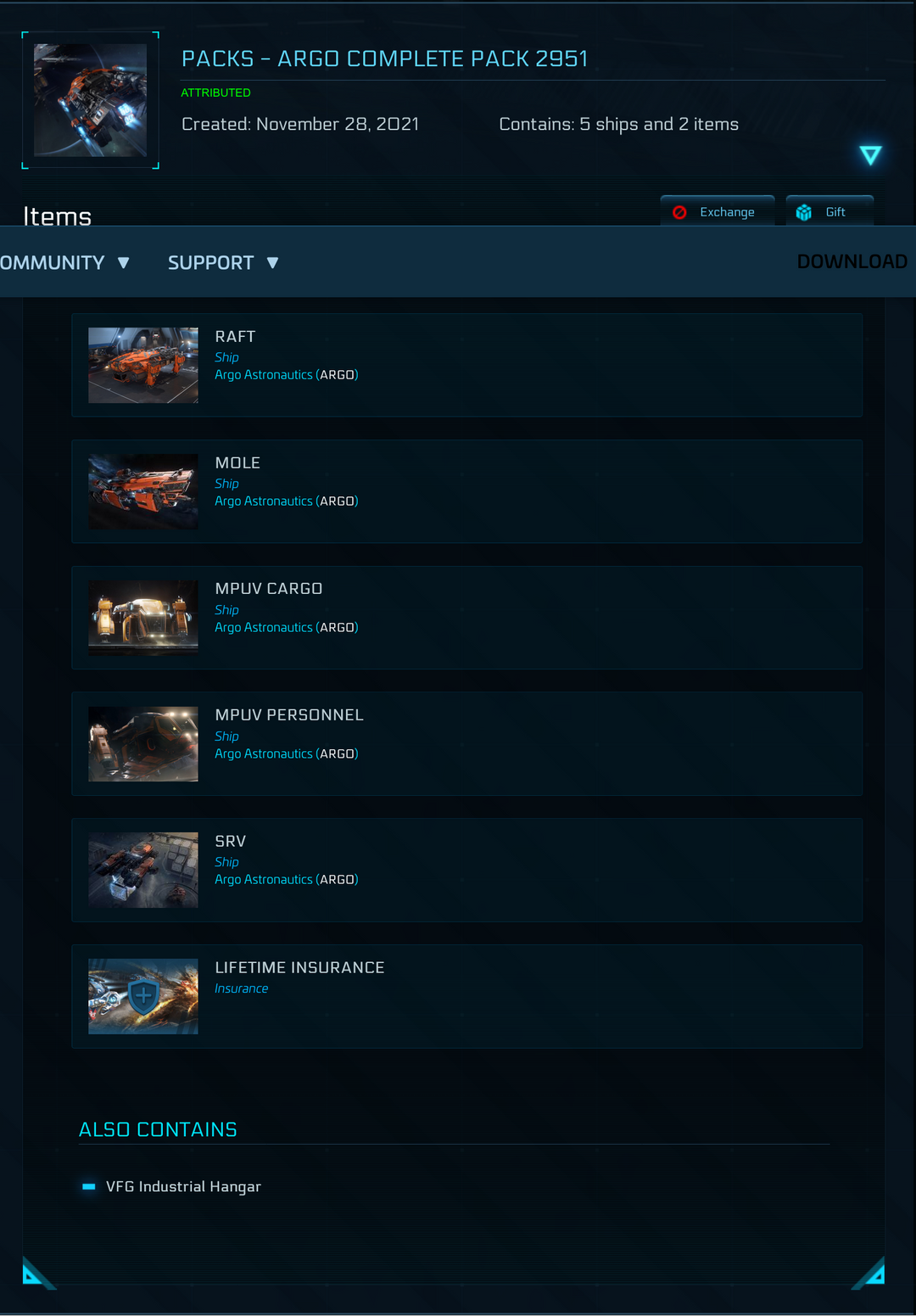 Argo Complete Pack 2951 - Original Concept LTI