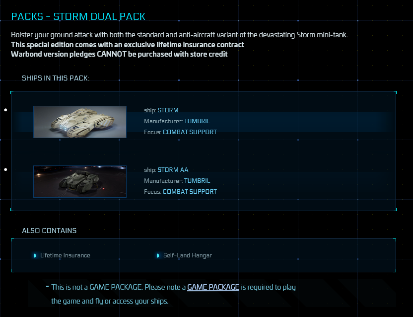 Packs - Storm Dual Pack (Storm + Storm AA) Original Concept LTI
