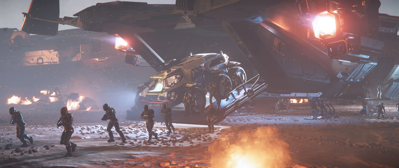Soldiers on-board a Valkyrie