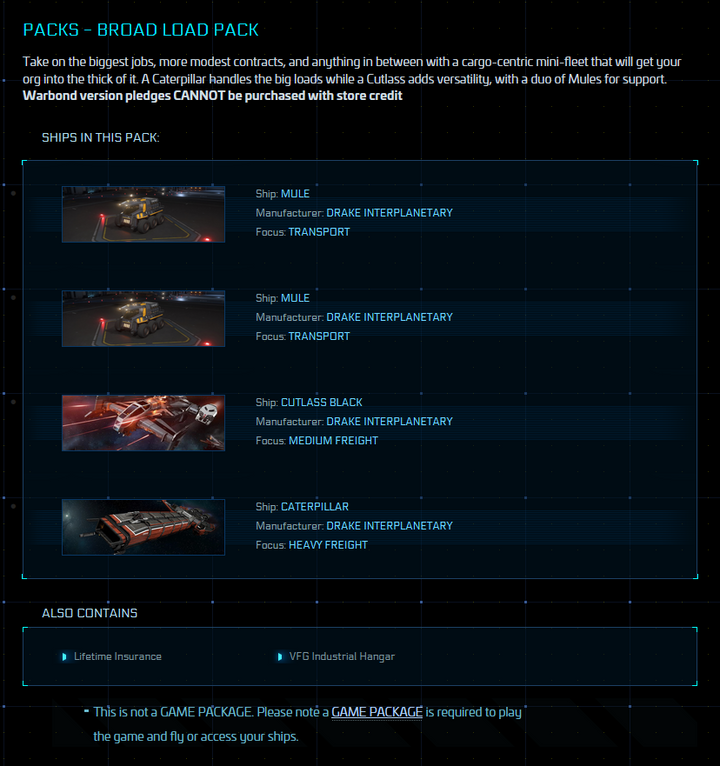 Broad Load Pack - Original Concept LTI