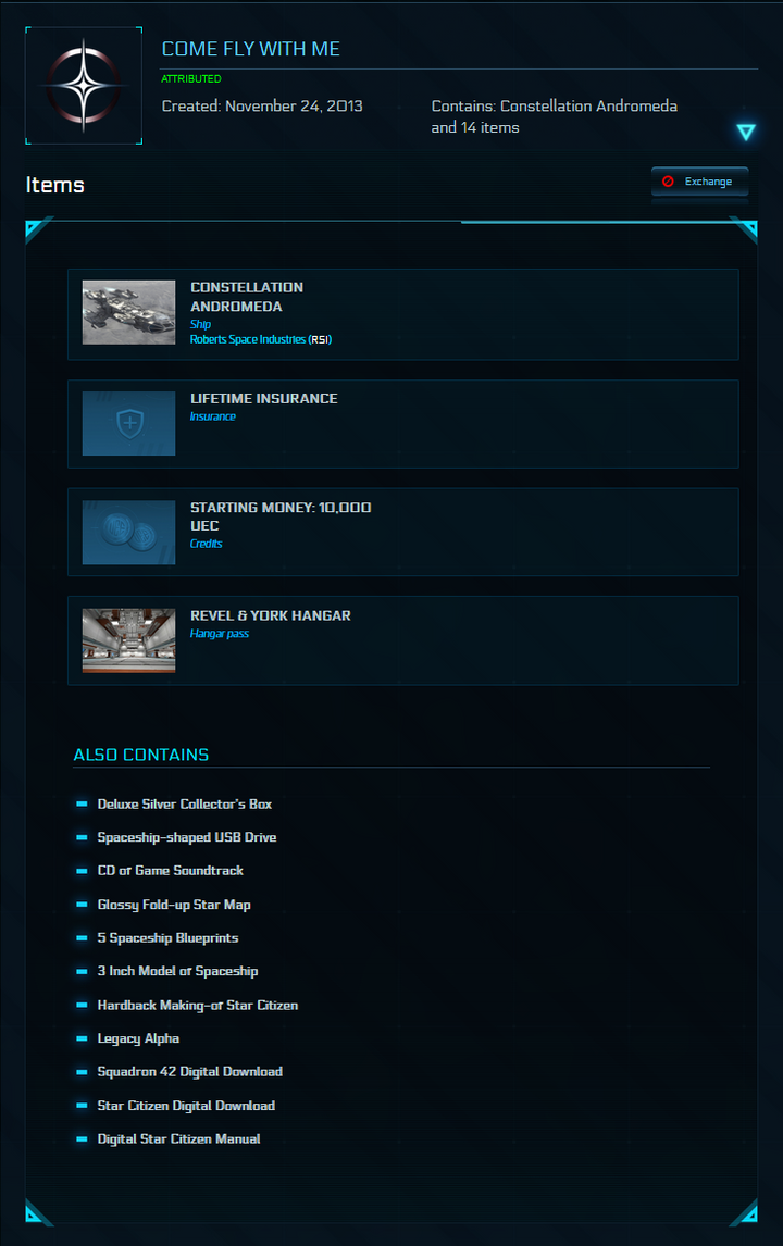 One Of A Kind Account - MMHC / Legatus / Idris M / Idris P / Javelin / Original Backer / WC Digital / Come Fly With Me Physical Package