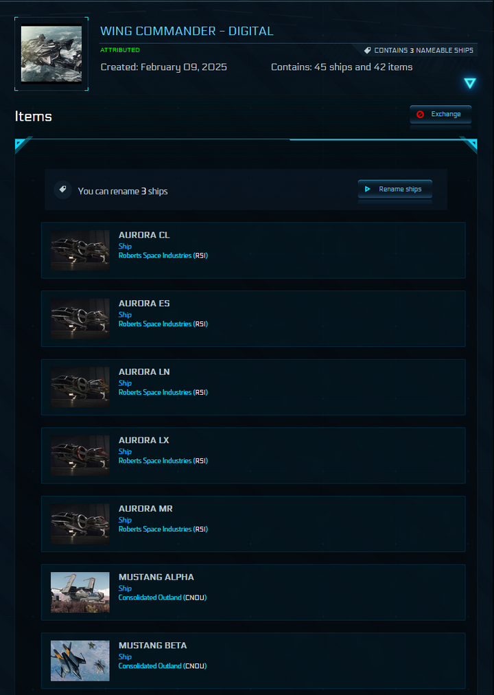 One Of A Kind Account - MMHC / Legatus / Idris M / Idris P / Javelin / Original Backer / WC Digital / Come Fly With Me Physical Package