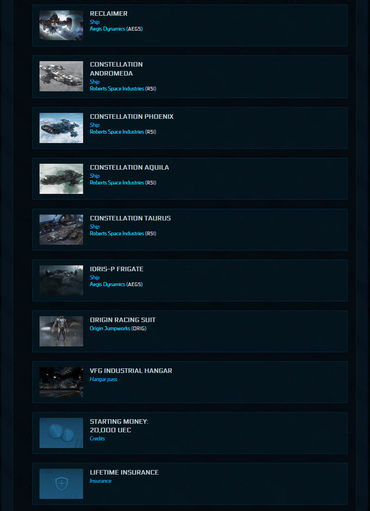 One Of A Kind Account - MMHC / Legatus / Idris M / Idris P / Javelin / Original Backer / WC Digital / Come Fly With Me Physical Package