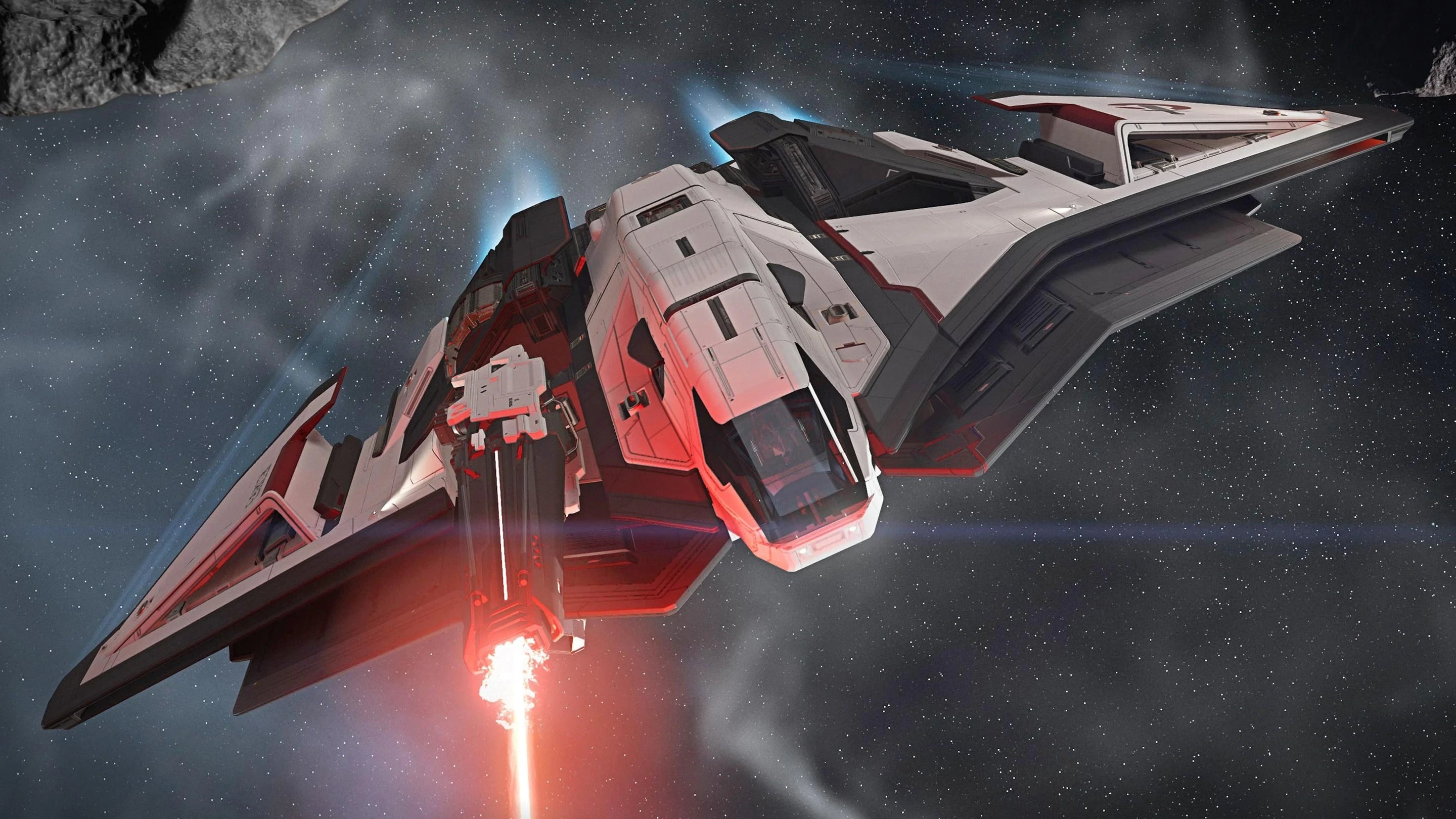 Ares Ion - Flying by asteroids firing gun
