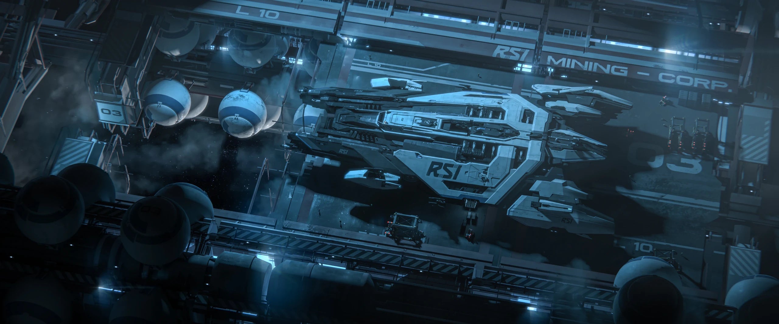 Arrastra landed RSI space station