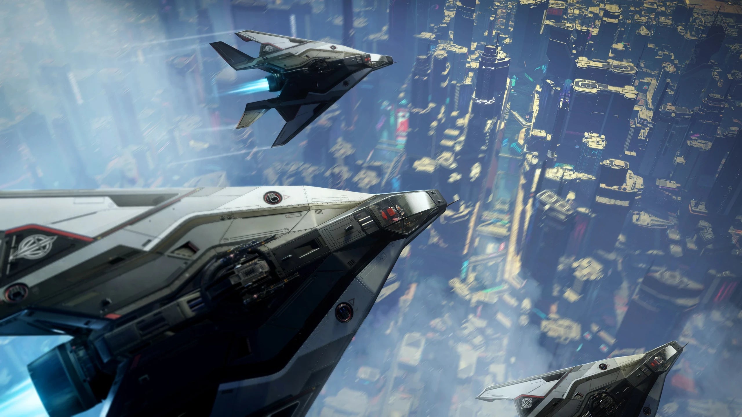 Arrow - Flying in formation over ArcCorp x3 - Above