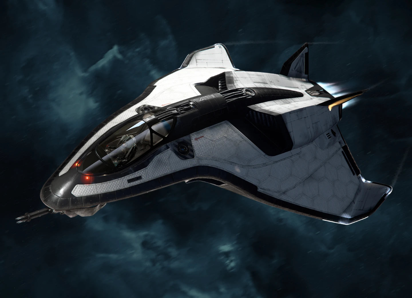 Avenger Stalker flying in space
