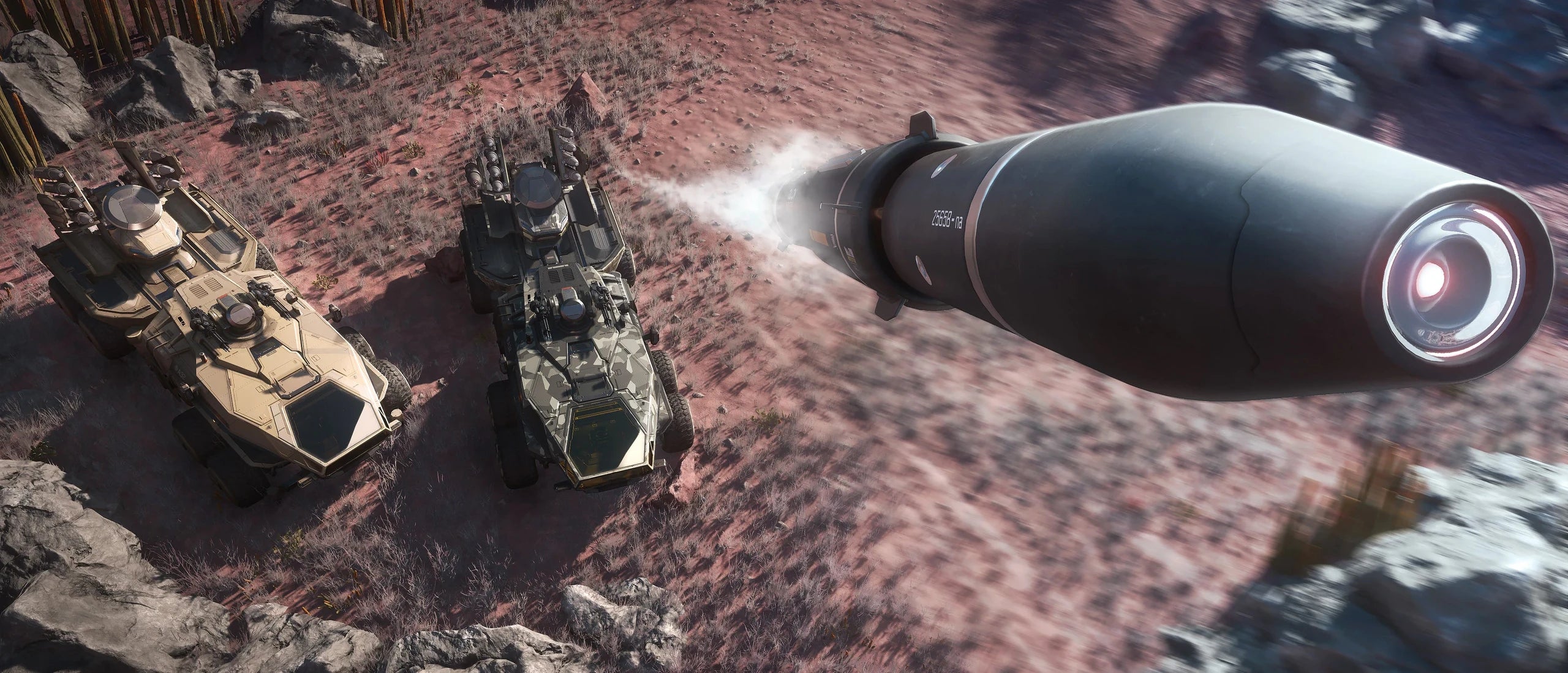 Ballista firing its torpedo