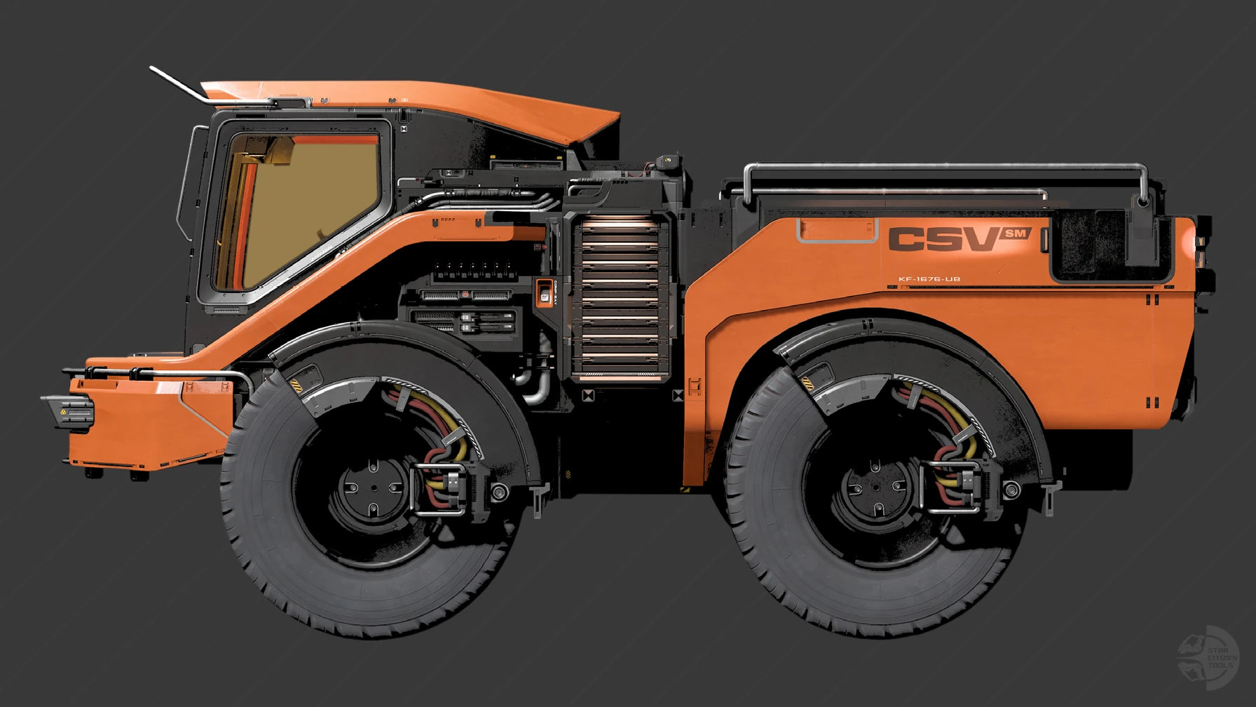 CSV-SM 3D model - Leftside