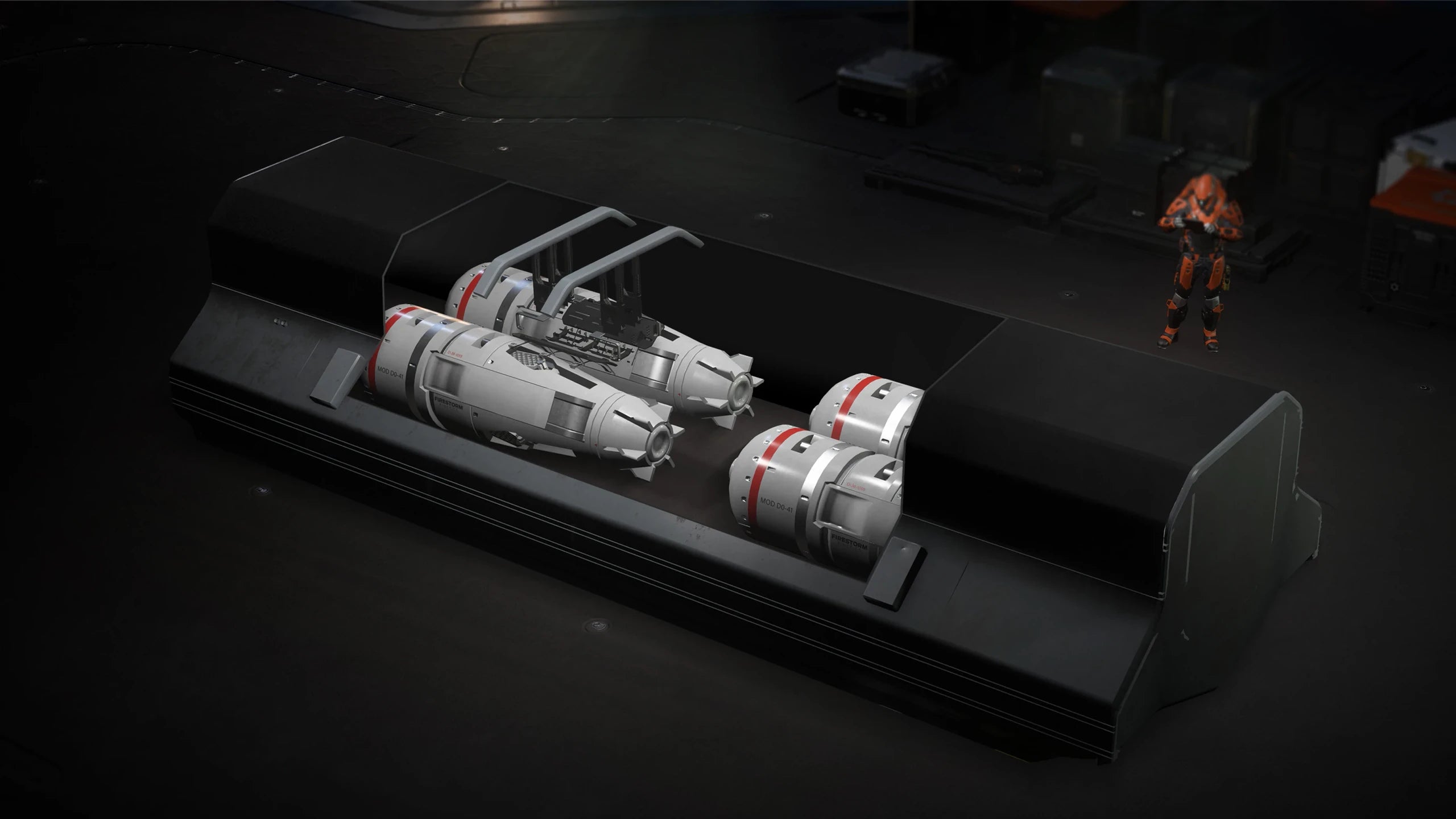 A rack for S5 bombs that can be installed in the Aegis Dynamics Eclipse .