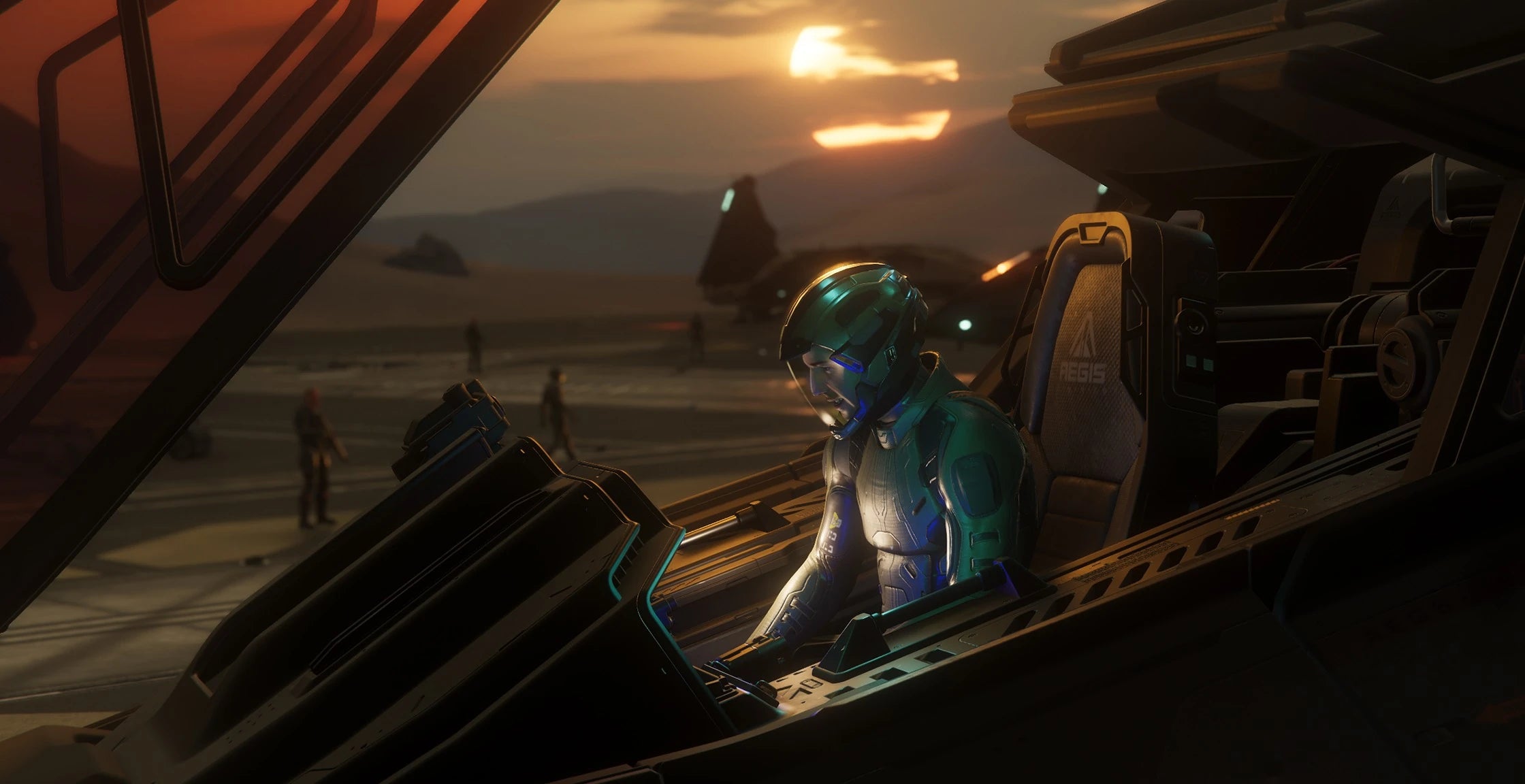The cockpit of Aegis Eclipse