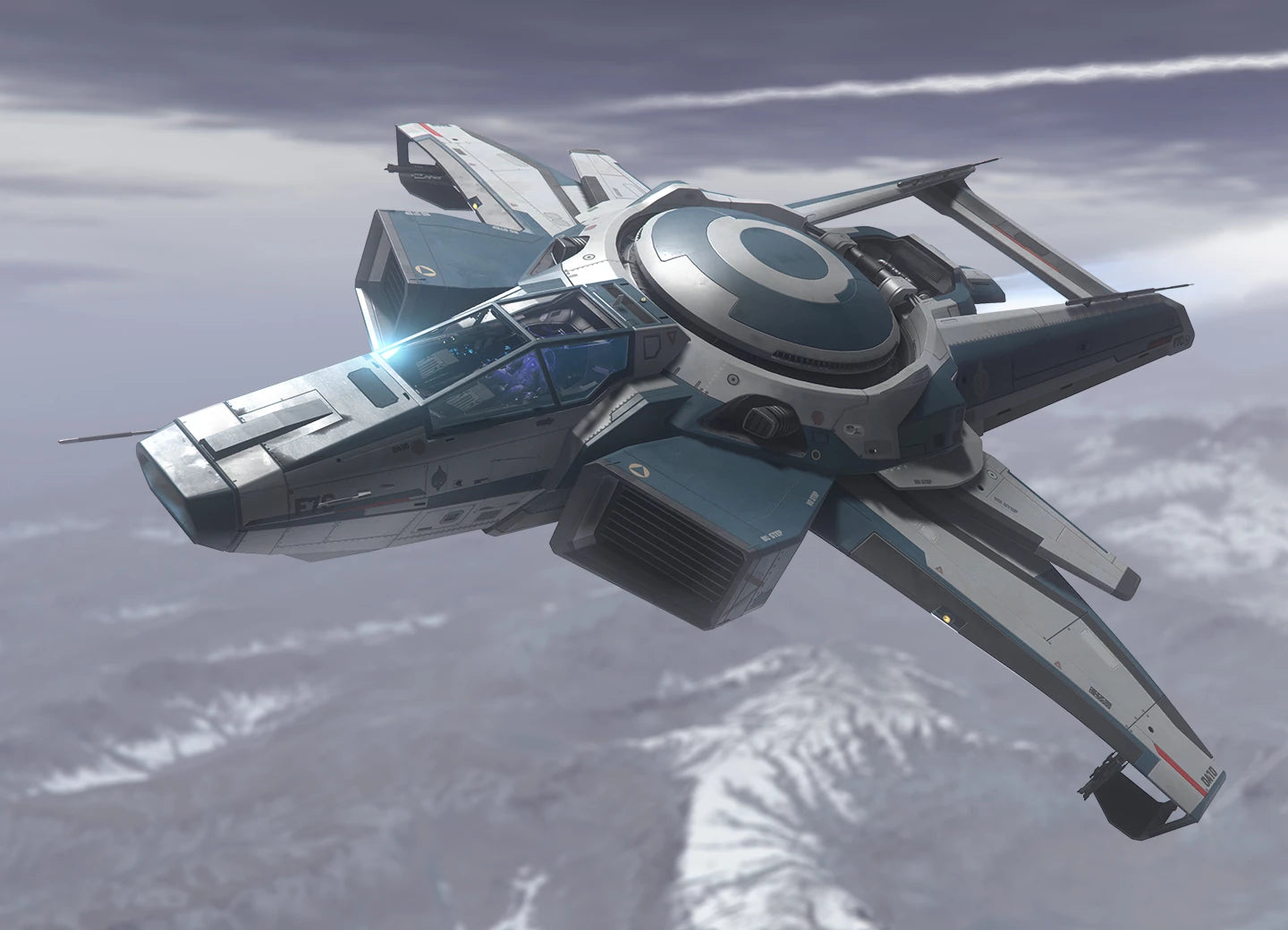 F7C Hornet MK I - F7C-R Tracker flying over mountains