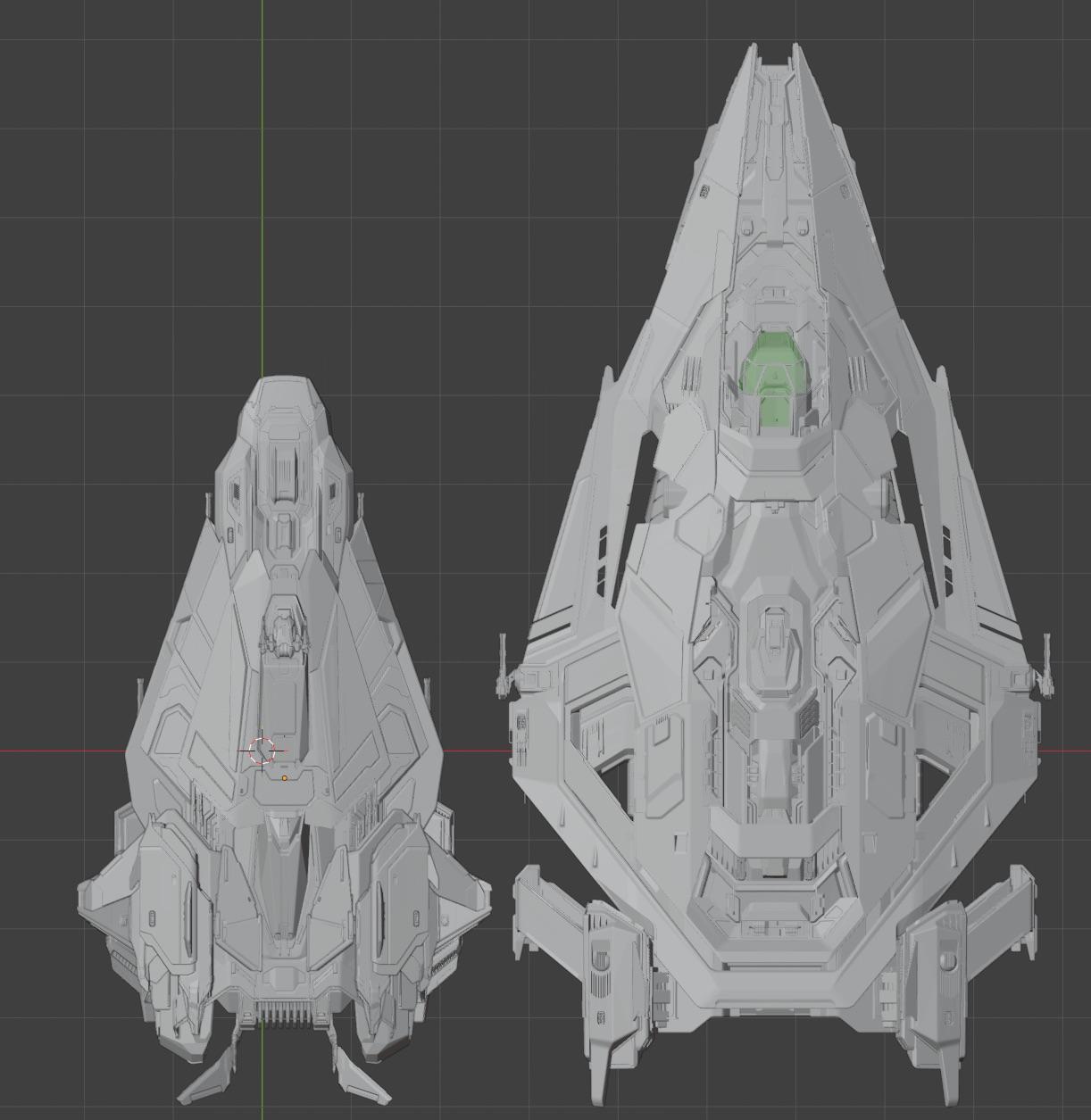 Community top-view size comparison of the Galaxy and Perseus models