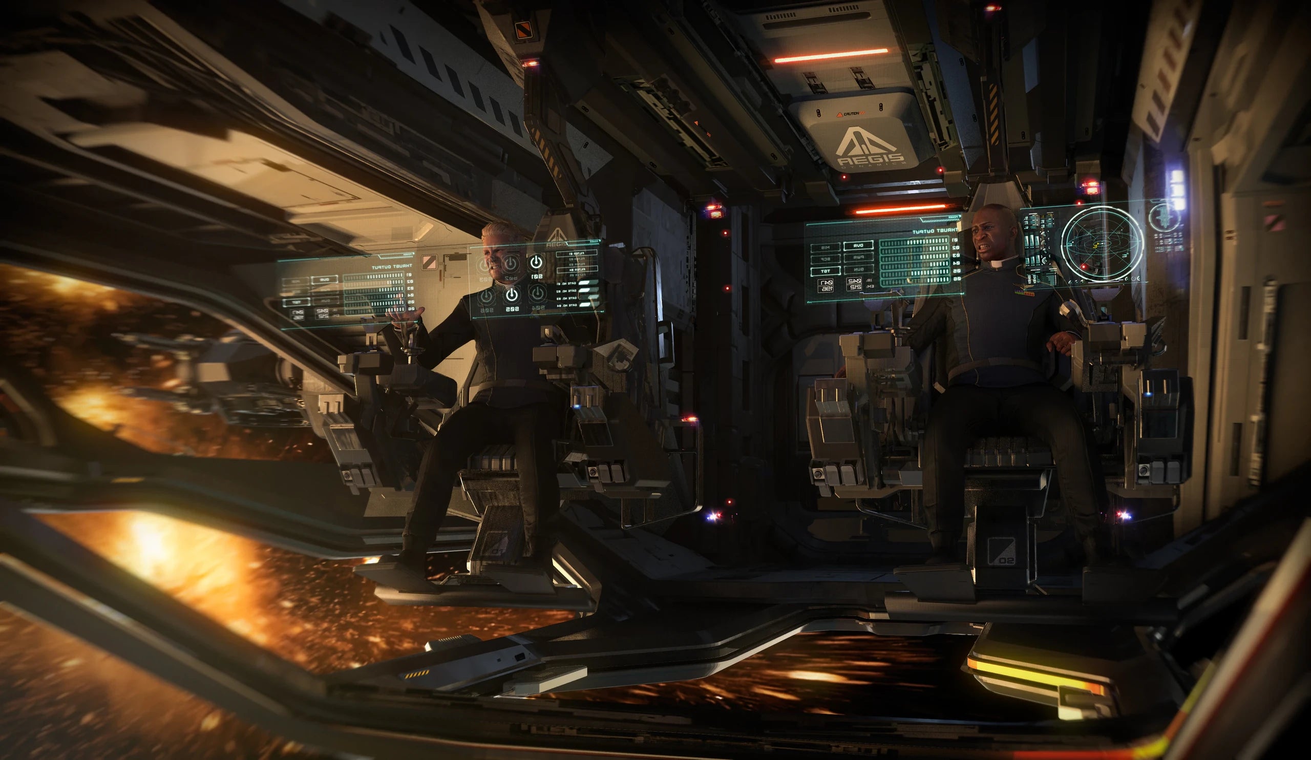 Inside view of the Hammerhead cockpit