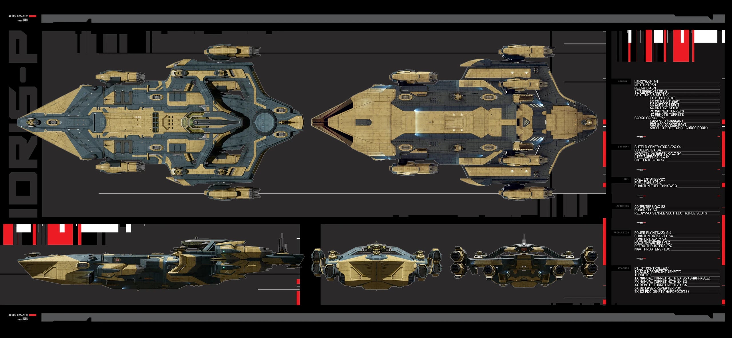 Early Idris technical concept sheet and exterior views