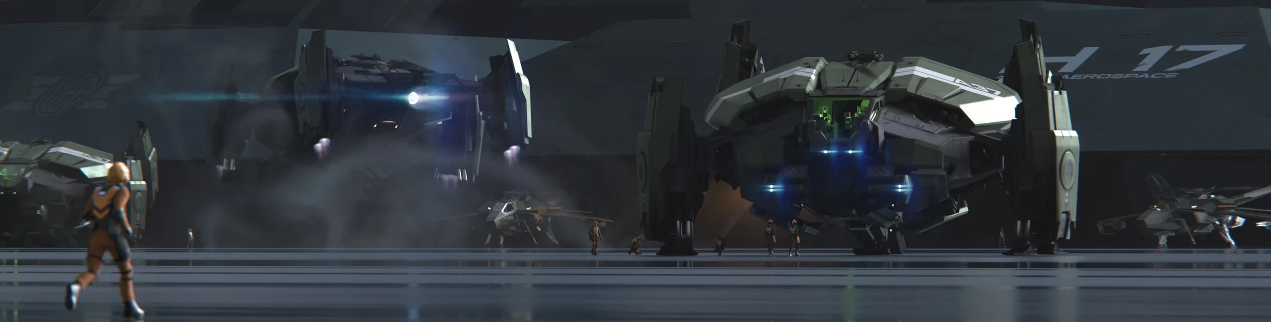Legionnaire in a landing field