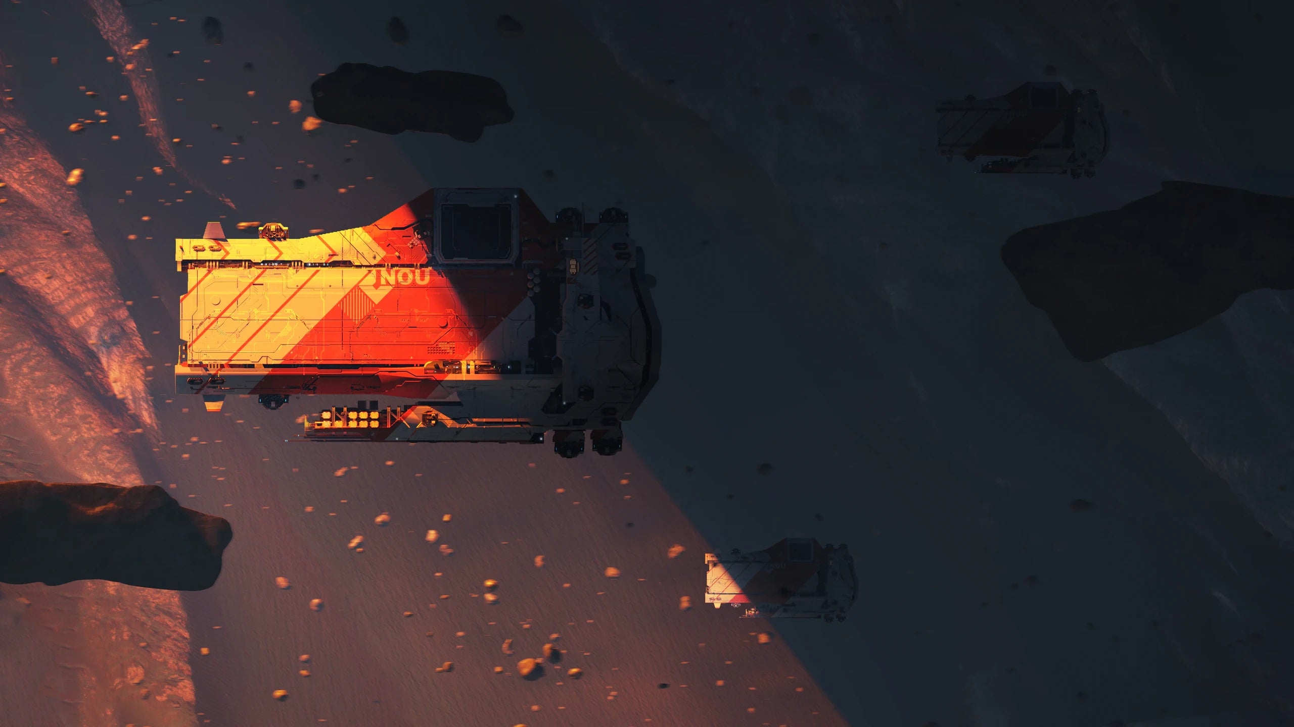 The concept art of Pioneer's mess hall
