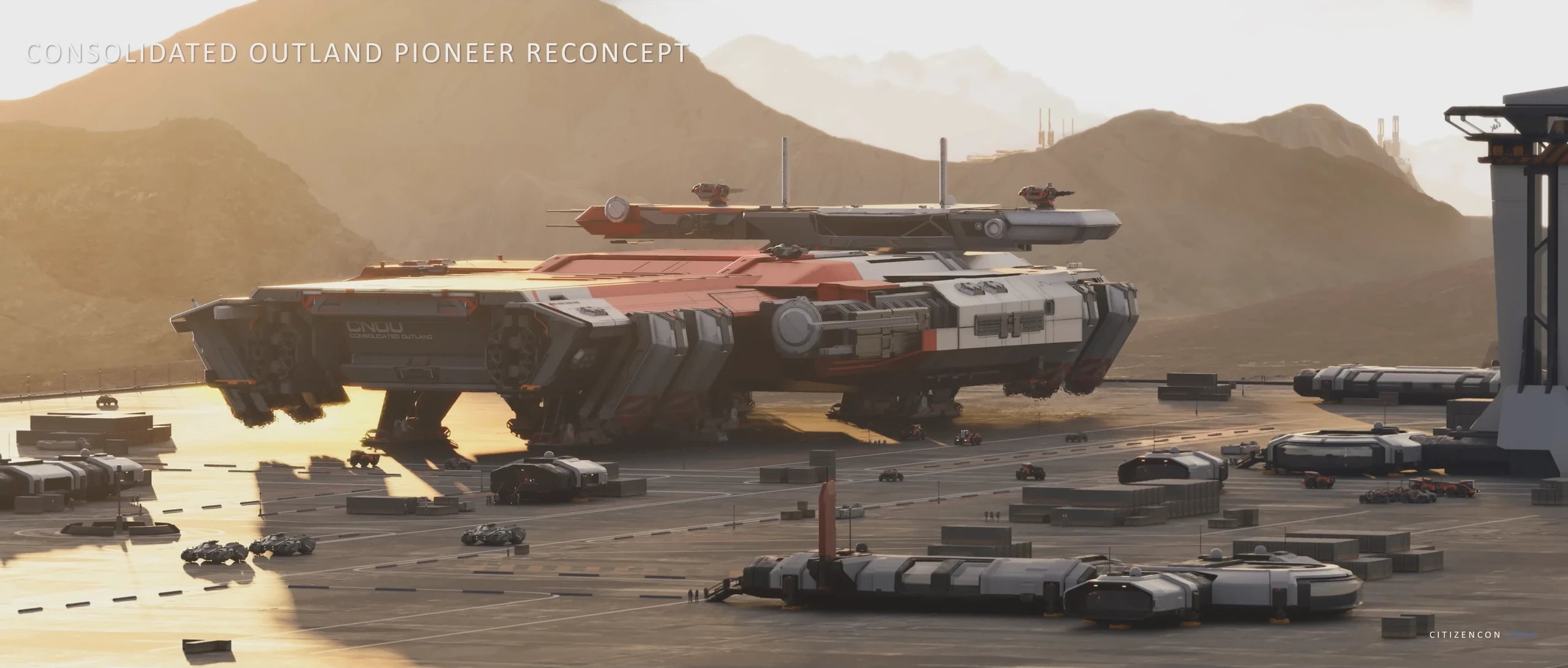 Pioneer at mountainous outpost CitizenCon concept