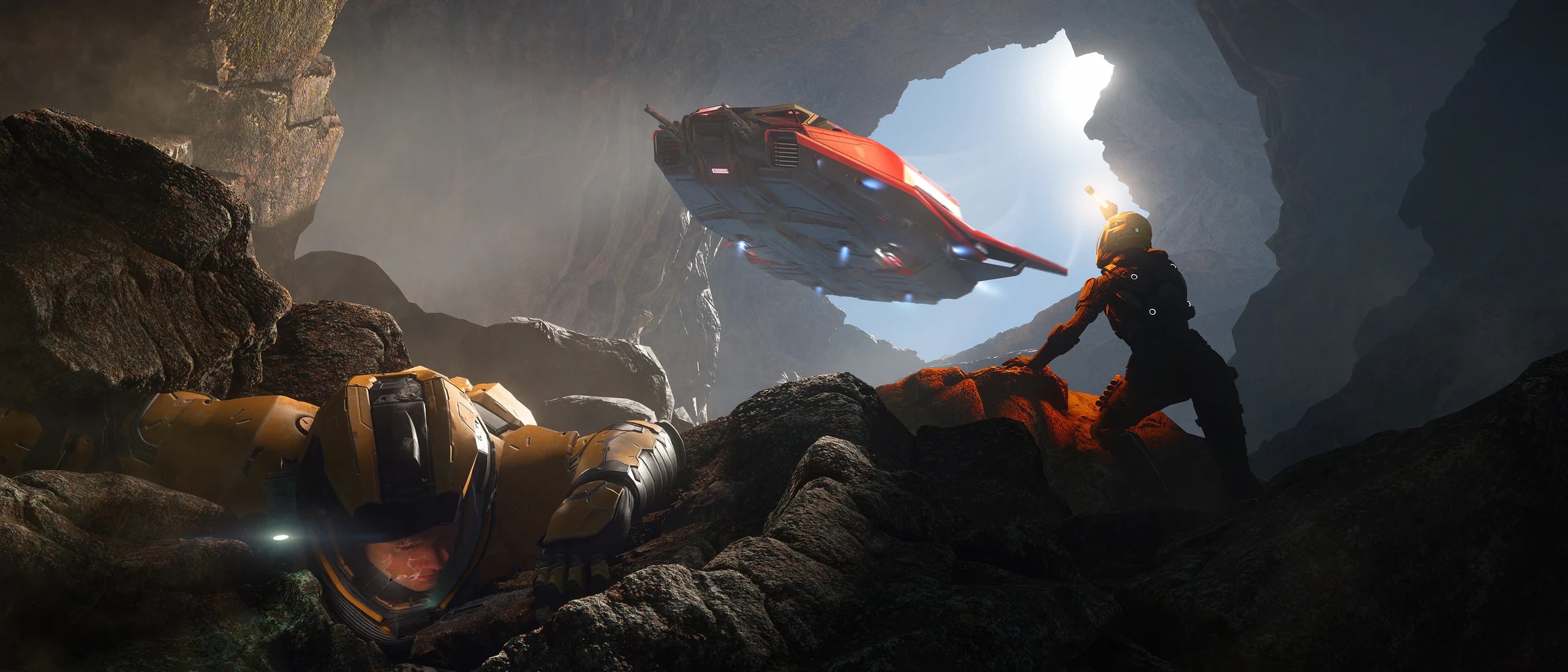Pisces C8R - C8R Pisces Rescue arriving in a cave
