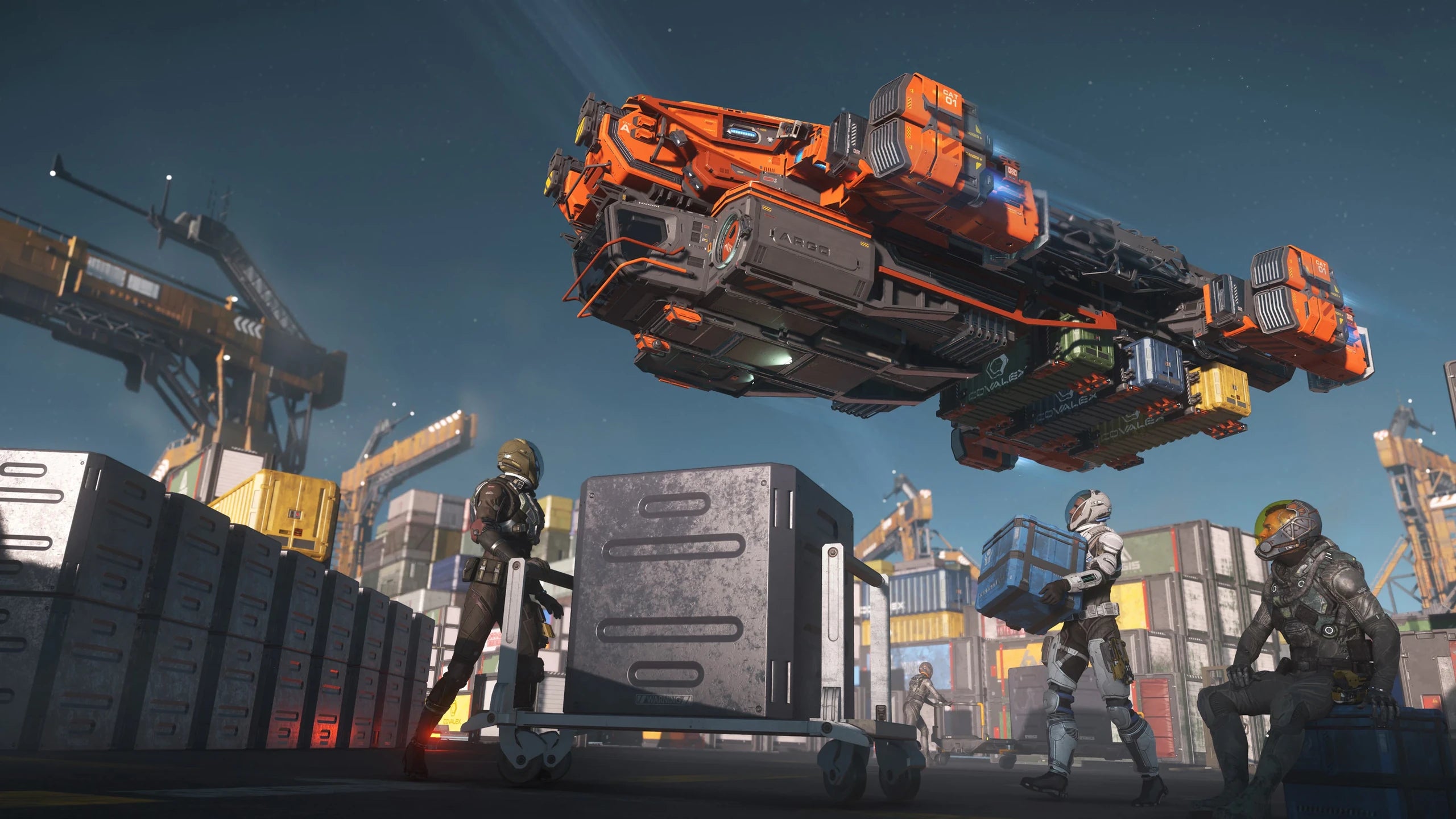 RAFT - Flying over cargo facility