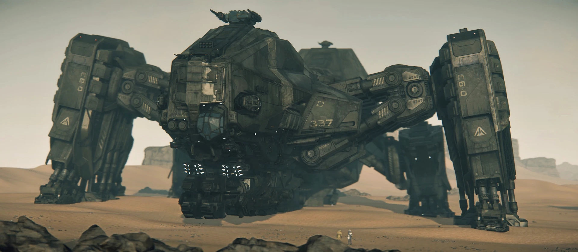 Reclaimer landed on Daymar