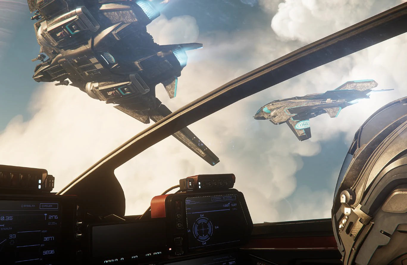 Sabre Comets Formation from Cockpit