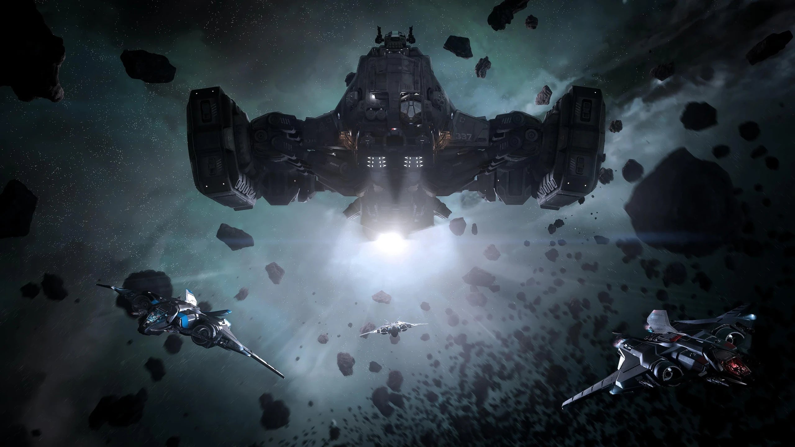 Sabre - Reclaimer - Flying with Sabers x3 - Front