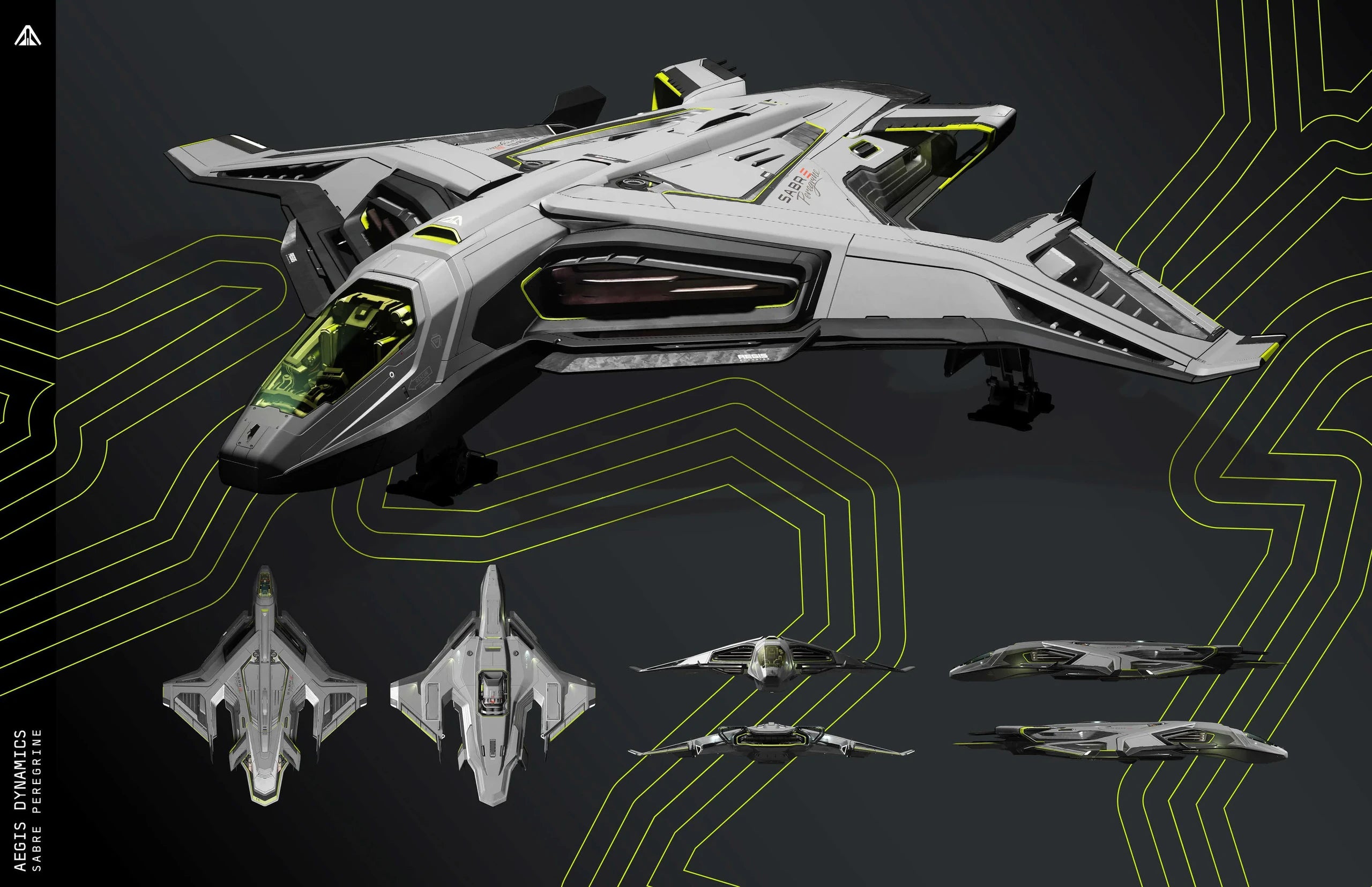 Sabre Peregrine brochure - Different views