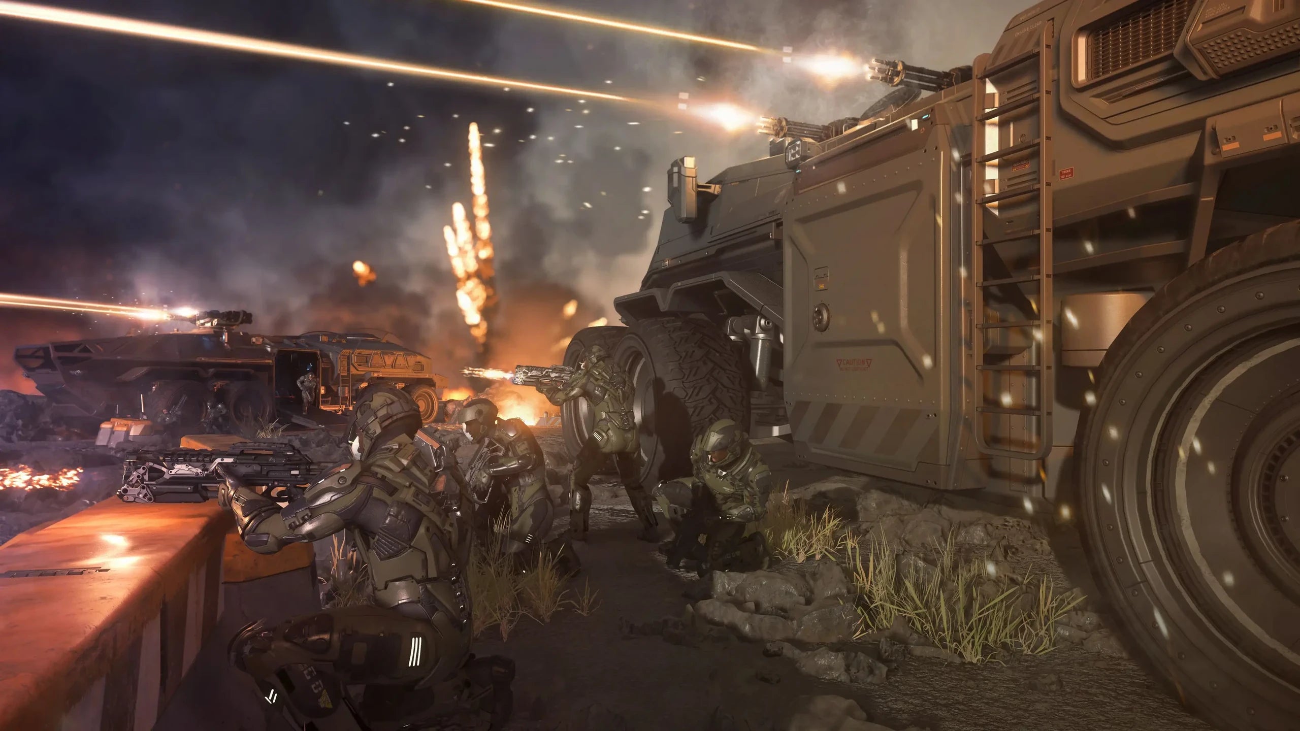 Spartan in combat situation