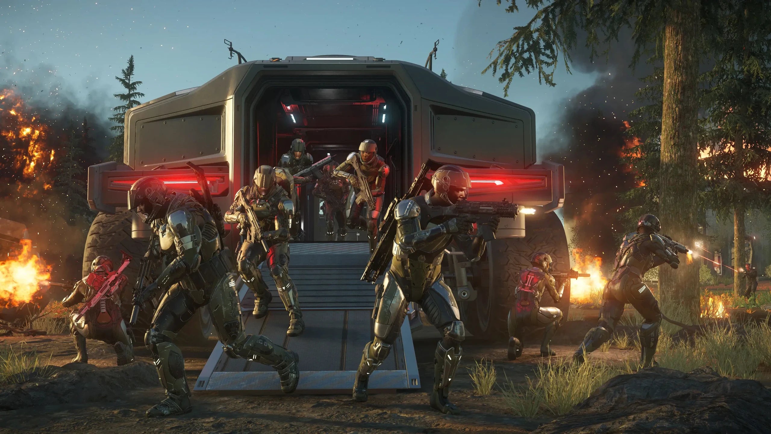 Spartan unloading troops