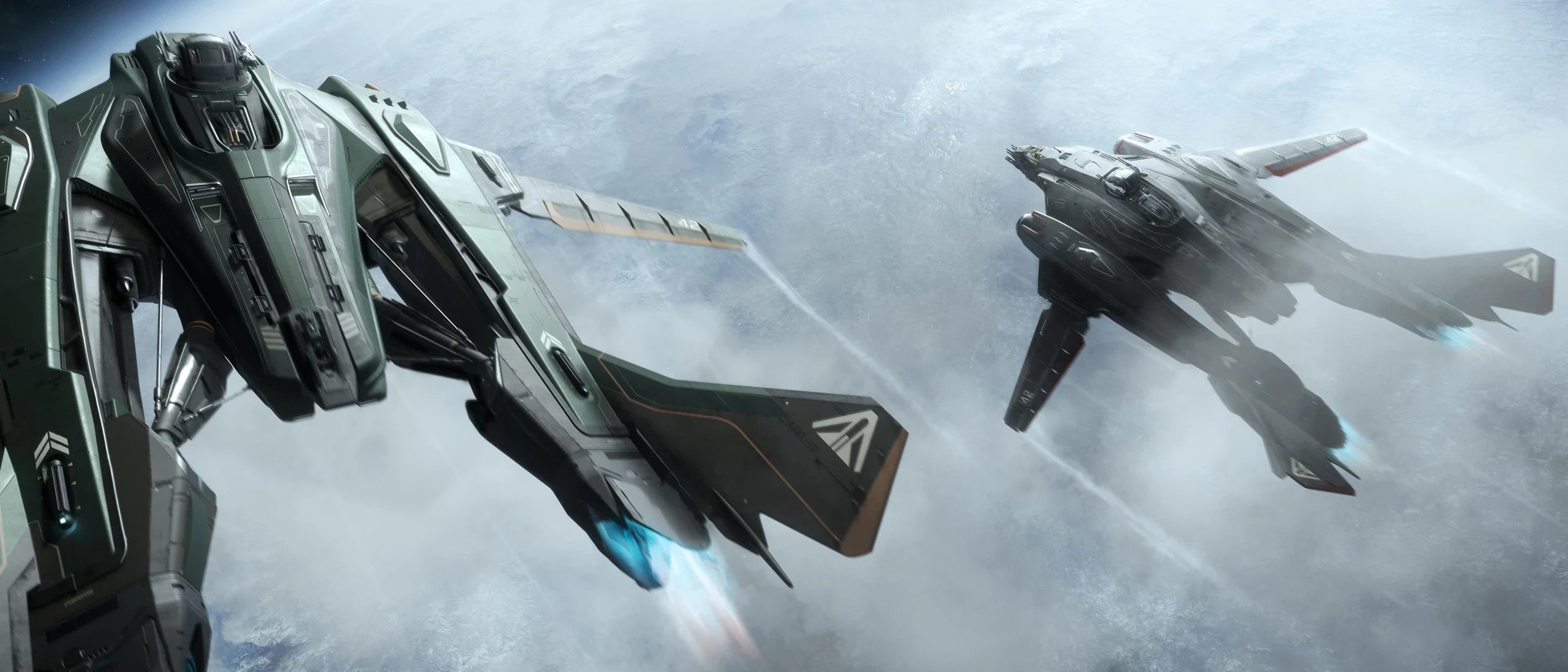 Vanguard Hoplite - HopLite and Warden - 3.6.0 - Flying in formation - Rear Port