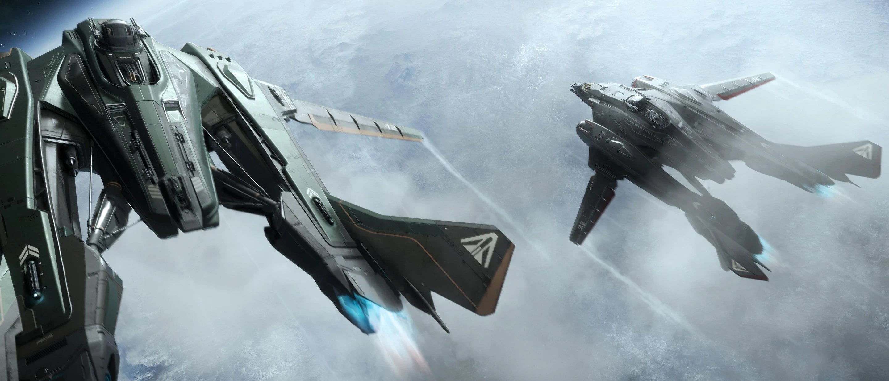 Vanguard Warden - HopLite and Warden - 3.6.0 - Flying in formation - Rear Port