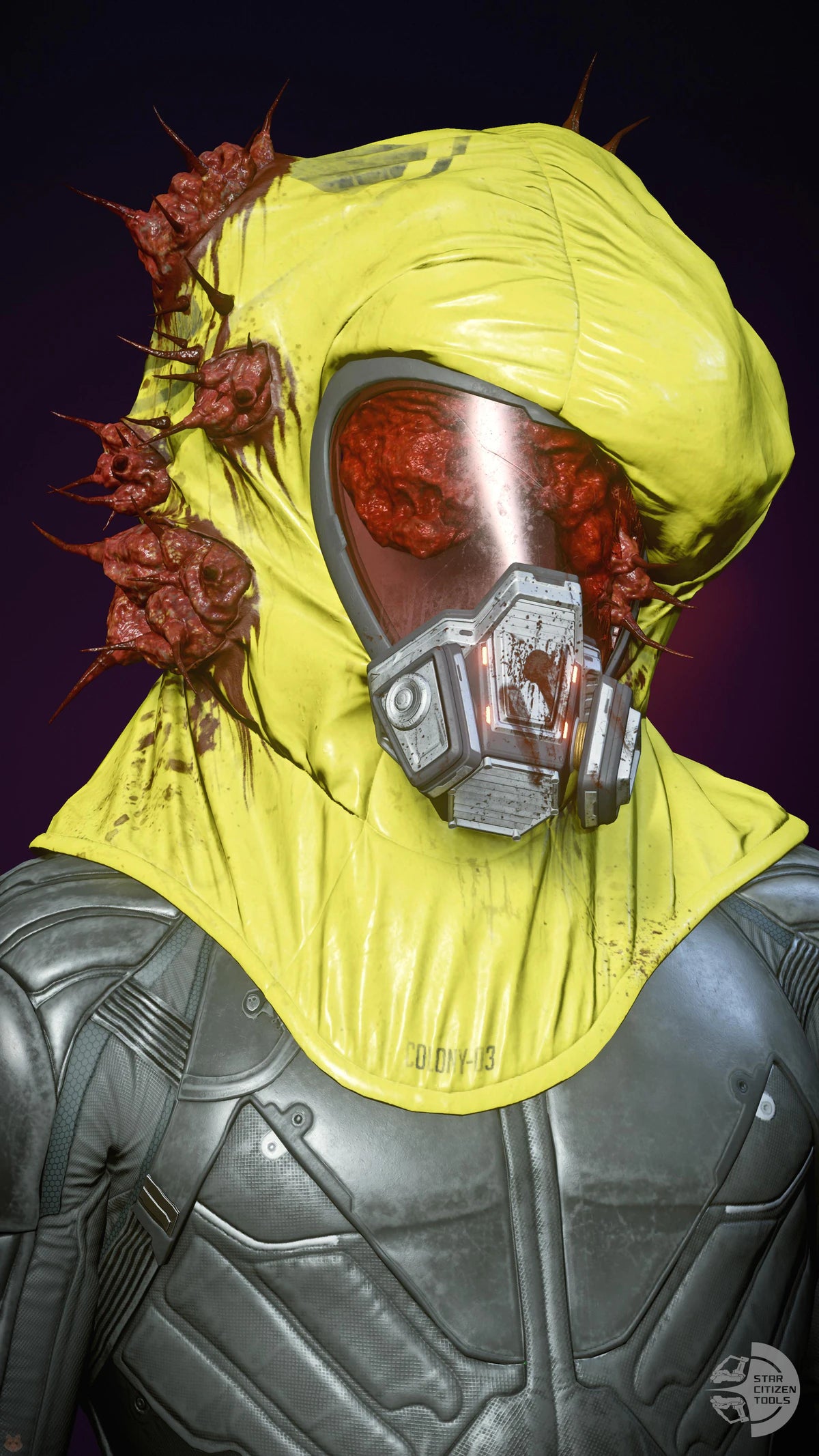 Lost Plague Helmet Radioactive Yellow