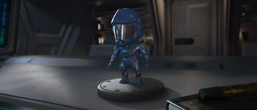 Sakura Fun Blue ORC-mkX Armor Bobblehead
