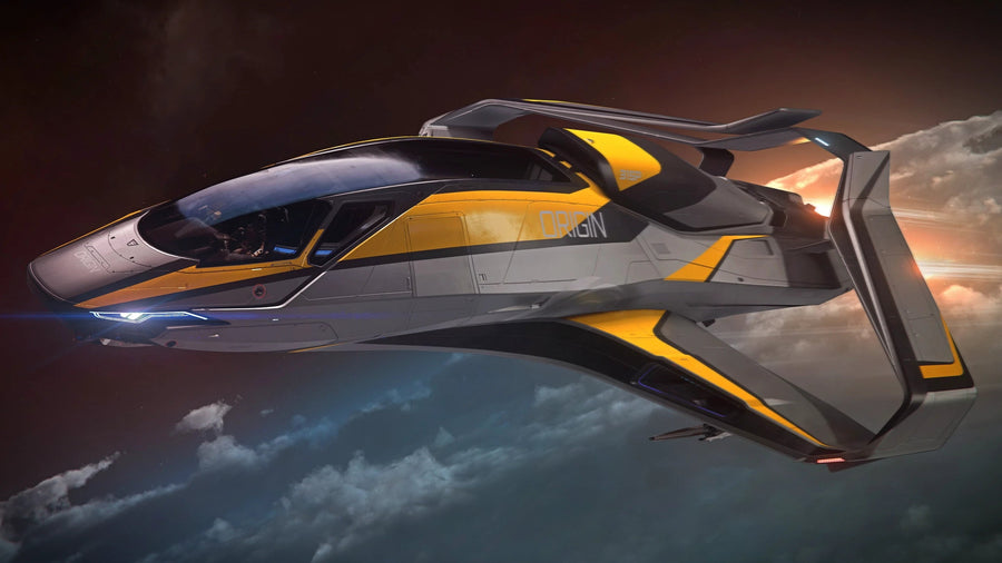 315p - Flying high over clouds in Star Citizen