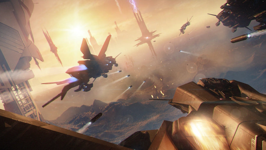 Star Citizen artwork depicting the battle at Idris IV