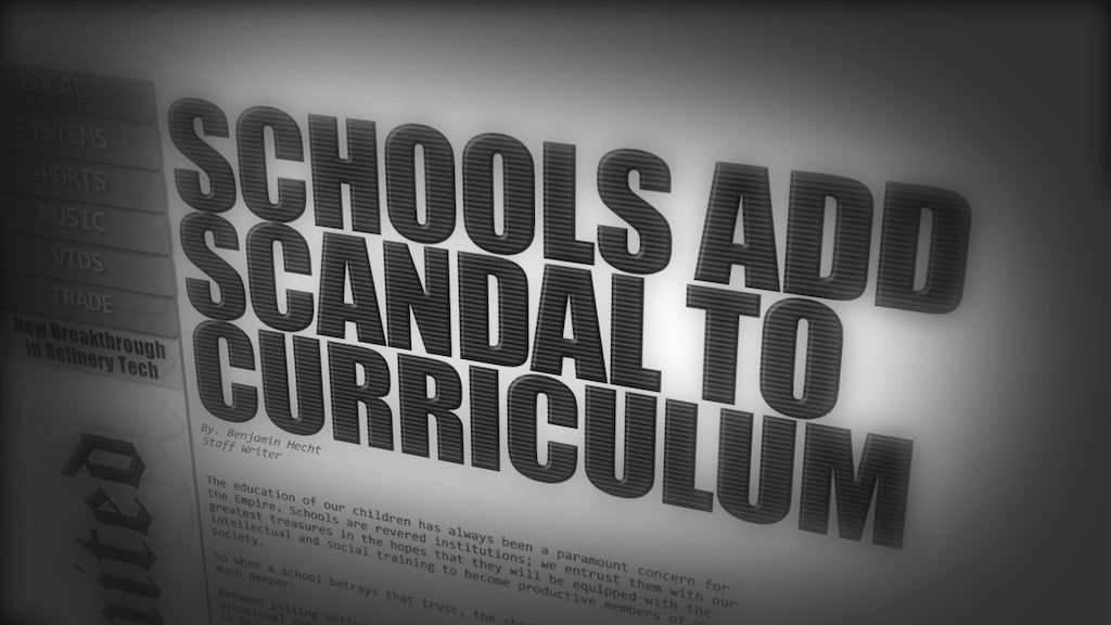 Comm-Link: New United - Schools Add Scandal to Curriculum