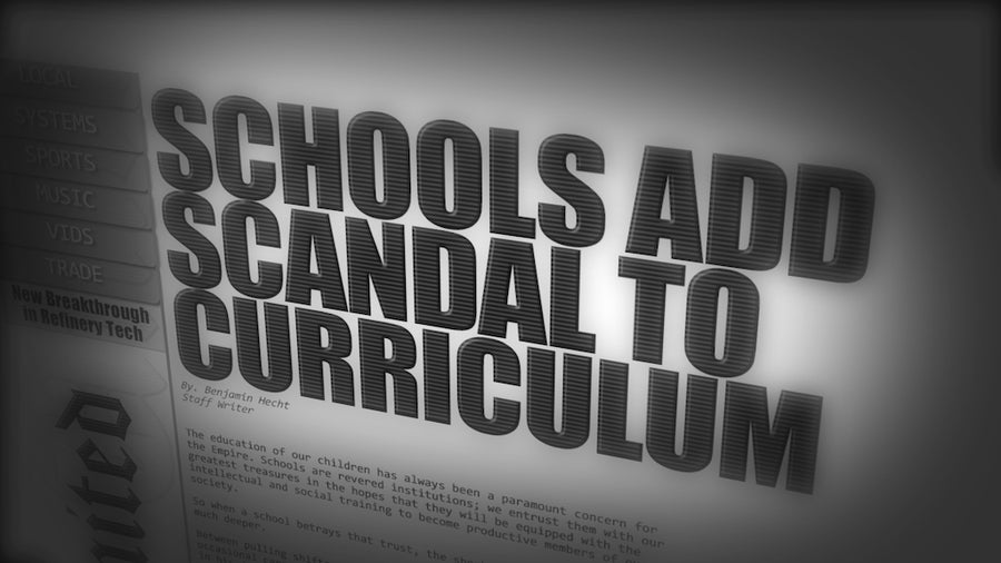 Comm-Link: New United - Schools Add Scandal to Curriculum