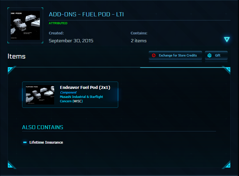 Endeavor Fuel Pod